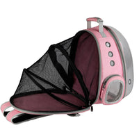 HKM-5018173 360 Degree Sightseeing Portable Pet Backpack Carrier with Bubble Design, Breathable and Lightweight Rucksack for Small Pets