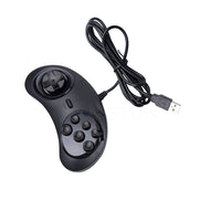 HKM-501843 Sega USB PC Game Controller with 1.8m Cable - Black, Model SG002-BL-1PCS