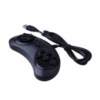 HKM-501843 Sega USB PC Game Controller with 1.8m Cable - Black, Model SG002-BL-1PCS
