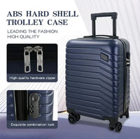 HKM-501907 OMASKA Custom ABS Luggage Set - 14, 20, 24, 28 Inch Spinner Wheels Travel Suitcases