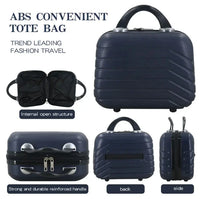 HKM-501907 OMASKA Custom ABS Luggage Set - 14, 20, 24, 28 Inch Spinner Wheels Travel Suitcases