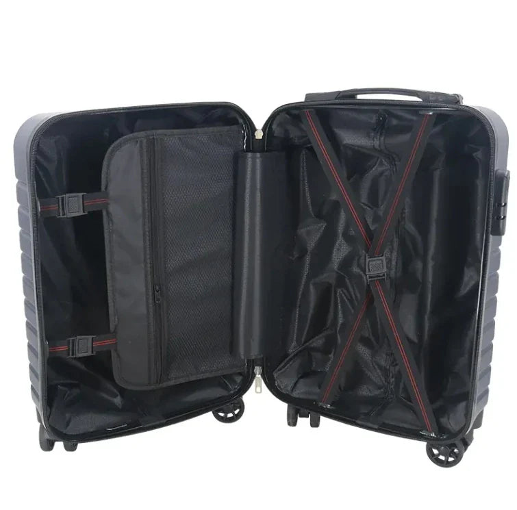 HKM-501907 OMASKA Custom ABS Luggage Set - 14, 20, 24, 28 Inch Spinner Wheels Travel Suitcases