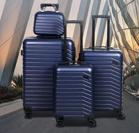 HKM-501907 OMASKA Custom ABS Luggage Set - 14, 20, 24, 28 Inch Spinner Wheels Travel Suitcases