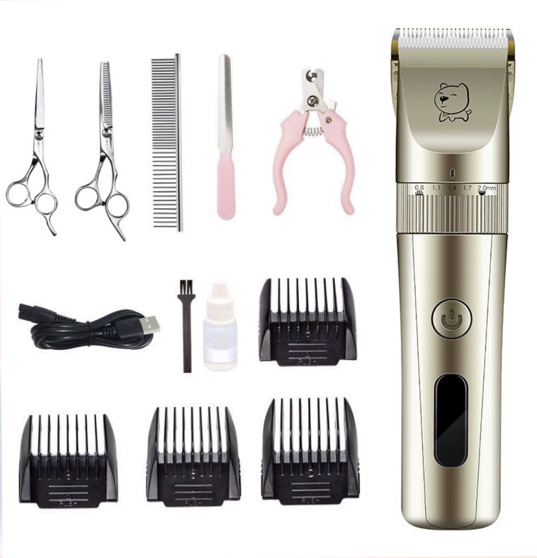 HKM-5020093 Professional Rechargeable Electric Shear with Ceramic Blade for Pet Grooming