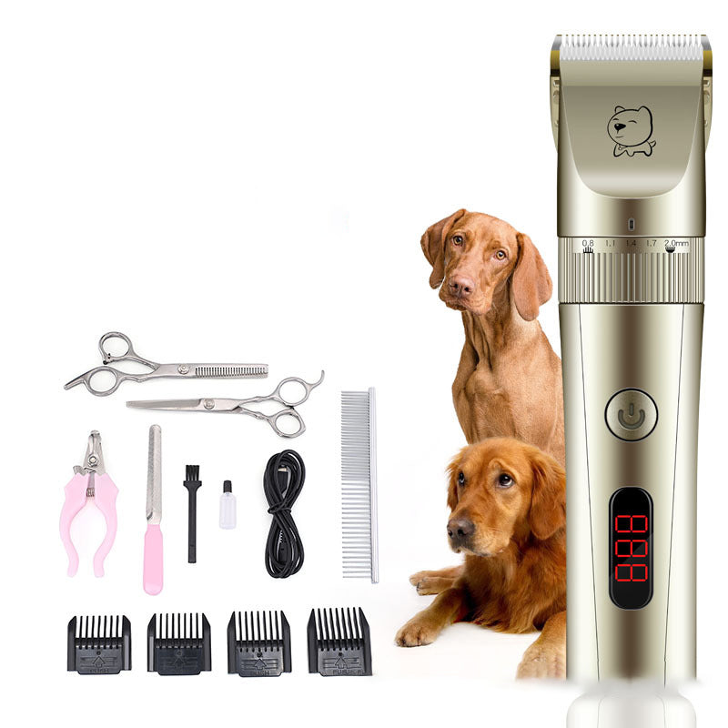 HKM-5020093 Professional Rechargeable Electric Shear with Ceramic Blade for Pet Grooming