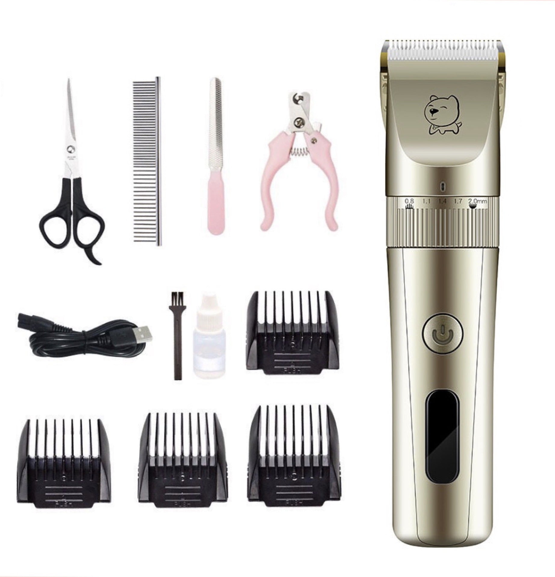 HKM-5020093 Professional Rechargeable Electric Shear with Ceramic Blade for Pet Grooming