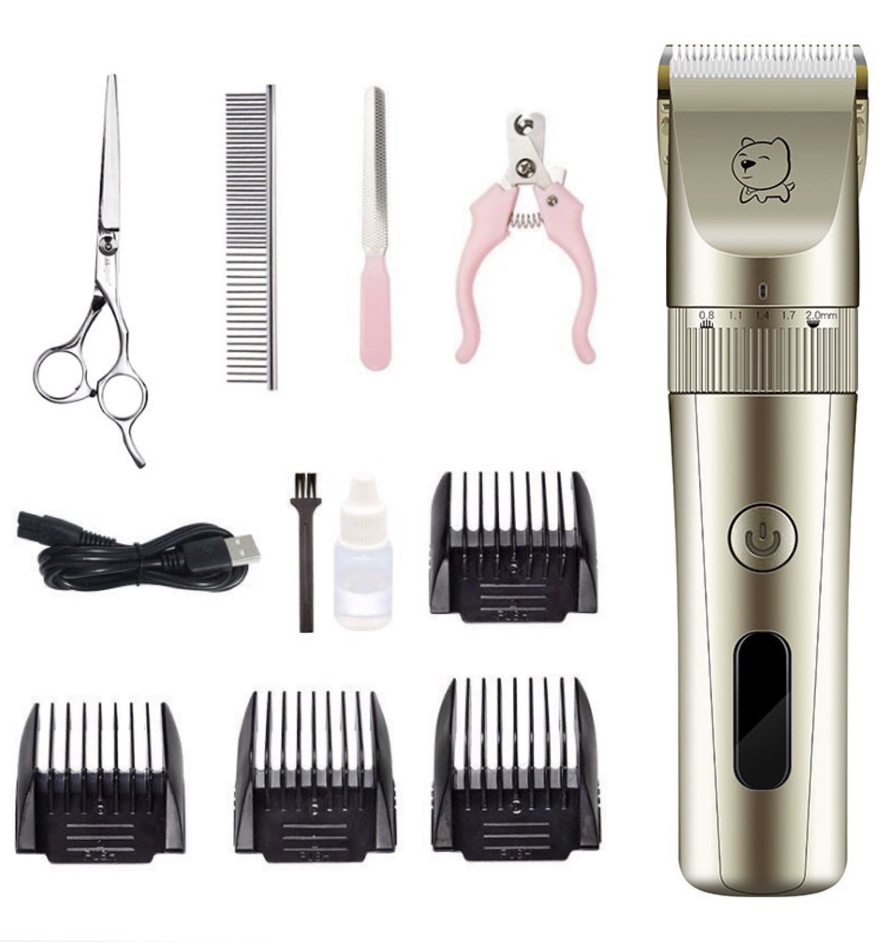 HKM-5020093 Professional Rechargeable Electric Shear with Ceramic Blade for Pet Grooming