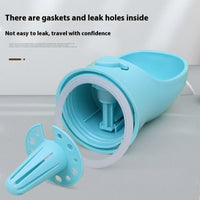 HKM-5020349 Portable Dual-Use Dog Drinking Cup with Split Water Grain Design - Available in 350ml and 550ml