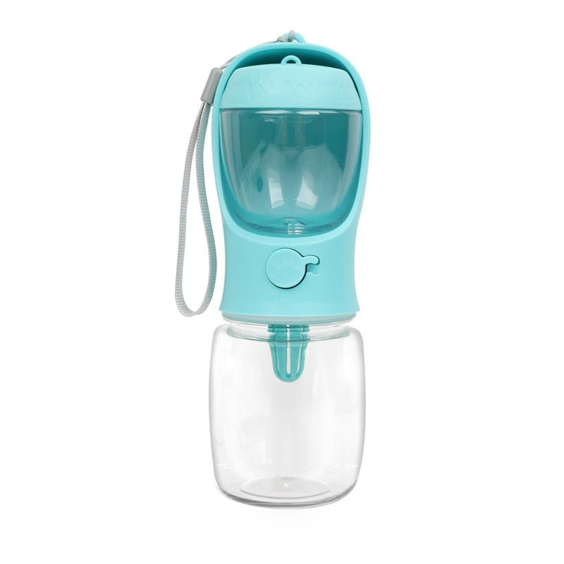 HKM-5020349 Portable Dual-Use Dog Drinking Cup with Split Water Grain Design - Available in 350ml and 550ml