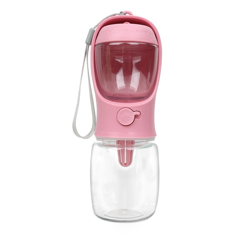 HKM-5020349 Portable Dual-Use Dog Drinking Cup with Split Water Grain Design - Available in 350ml and 550ml