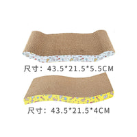 HKM-5020477 Corrugated Paper Cat Scratcher Toy for Interactive Play and Scratching Fun