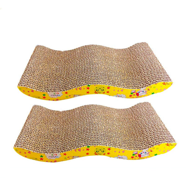 HKM-5020477 Corrugated Paper Cat Scratcher Toy for Interactive Play and Scratching Fun