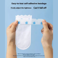 HKM-5021117 Waterproof Disposable Pet Shoe Covers – Non-Slip, Warm, and Wear-Resistant, 20pcs in White