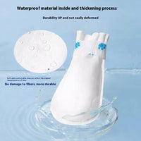 HKM-5021117 Waterproof Disposable Pet Shoe Covers – Non-Slip, Warm, and Wear-Resistant, 20pcs in White