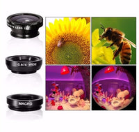 HKM-502227 12X Universal Telephoto Mobile Lens with Wide Angle, Macro, and Fisheye Features