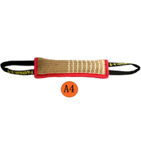 HKM-5022909 Coarse Hemp Dog Biting Stick - 30cm Training Toy for Play and Chewing