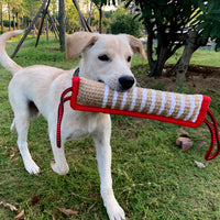 HKM-5022909 Coarse Hemp Dog Biting Stick - 30cm Training Toy for Play and Chewing