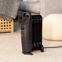 HKM-502291 Electric Oil-Filled Radiator Heater - 2000W Portable Freestanding with Adjustable Thermostat and Safety Features