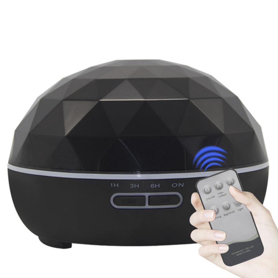 HKM-502291 Ultrasonic Aroma Diffuser with Colorful Night Light and Remote Control, 300ML Capacity, 30ML/H Output, Quiet Operation