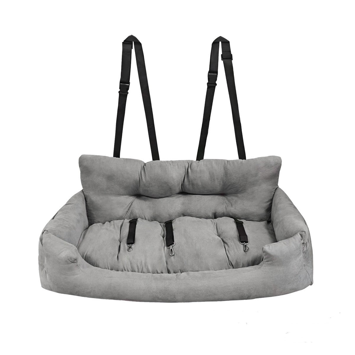 HKM-5024317 Gray Large Dog Rear Trunk Cushion Mat for Spacious Comfort in Vehicles
