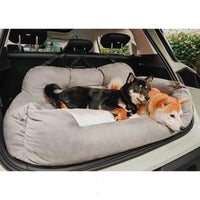 HKM-5024317 Gray Large Dog Rear Trunk Cushion Mat for Spacious Comfort in Vehicles