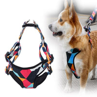 HKM-502547 Adjustable Nylon Chest Harness for Medium and Large Dogs with Padded Comfort and Sturdy Metal Clasp