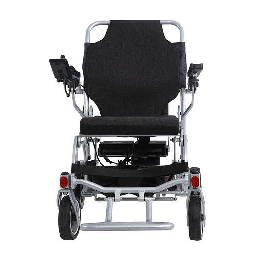HKM-502547 Lightweight Portable Electric Wheelchair with Aluminium Alloy Frame, Removable Battery, 20km Range, CE Certified