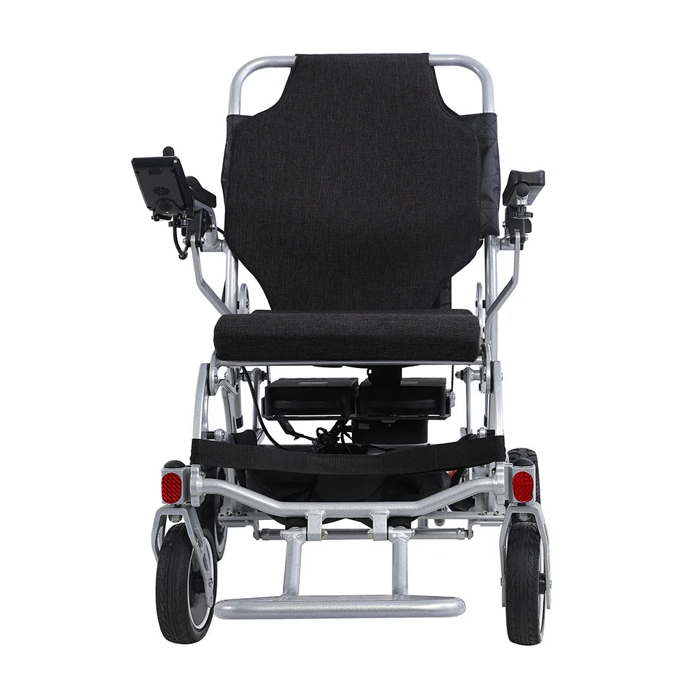 HKM-502547 Lightweight Portable Electric Wheelchair with Aluminium Alloy Frame, Removable Battery, 20km Range, CE Certified