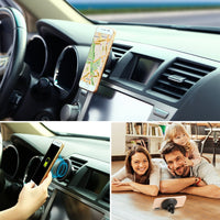 HKM-502547 Magnetic Qi Wireless Car Charger for iOS and Android Devices with 360° Rotation and Multi-Protection Features