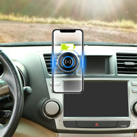HKM-502547 Magnetic Qi Wireless Car Charger for iOS and Android Devices with 360° Rotation and Multi-Protection Features