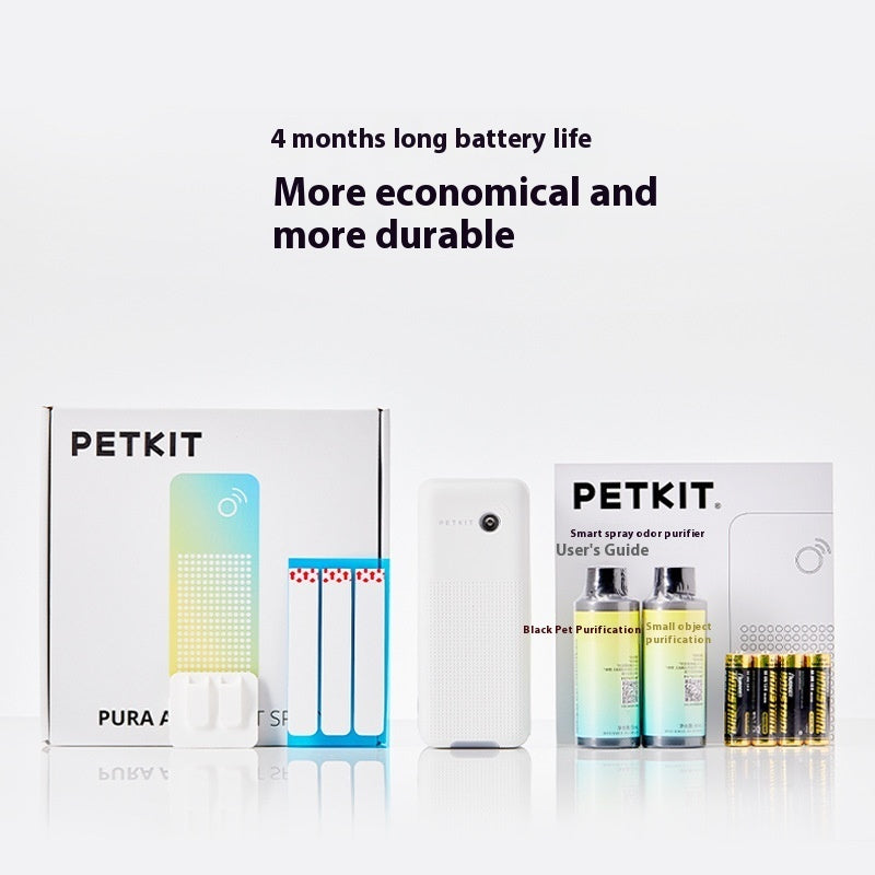 HKM-5025725 Smart Spray Odor Removal Machine for Litter Boxes - Pet-Friendly Freshener for Cats and Dogs