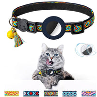 HKM-5026237 Geometric Pattern Cat Collar with Bell - Luminous Blue Options Available