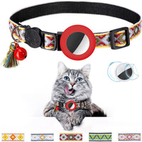 HKM-5026237 Geometric Pattern Cat Collar with Bell - Luminous Blue Options Available