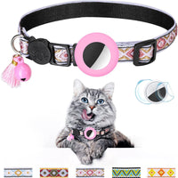 HKM-5026237 Geometric Pattern Cat Collar with Bell - Luminous Blue Options Available