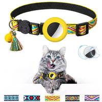 HKM-5026237 Geometric Pattern Cat Collar with Bell - Luminous Blue Options Available