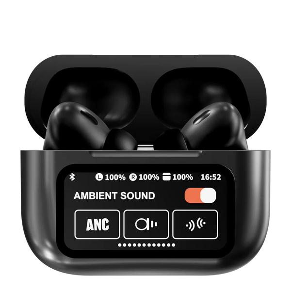 HKM-502675 A9Pro Touch Screen True Wireless Earbuds with ANC and ENC, Bluetooth 5.4 Technology