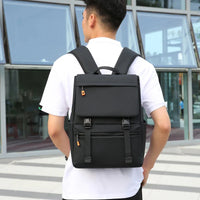 HKM-502739 Large Capacity Durable Travel Laptop Backpack with USB Charging Port and Custom Logo Options