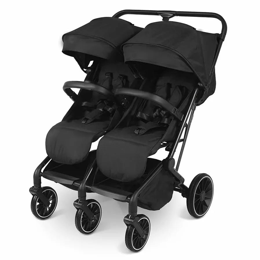 HKM-502867 Lightweight Side-by-Side Double Umbrella Stroller with Ample Storage for Travel