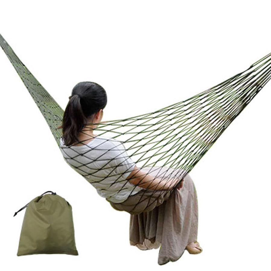 HKM-502867 Rope Mesh Hammock Swing for Indoor and Outdoor Relaxation