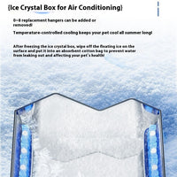 HKM-5030077 Cooling Cat House with Ice Mat for Summer Comfort - Medium & Large Size Available