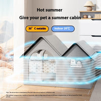 HKM-5030077 Cooling Cat House with Ice Mat for Summer Comfort - Medium & Large Size Available