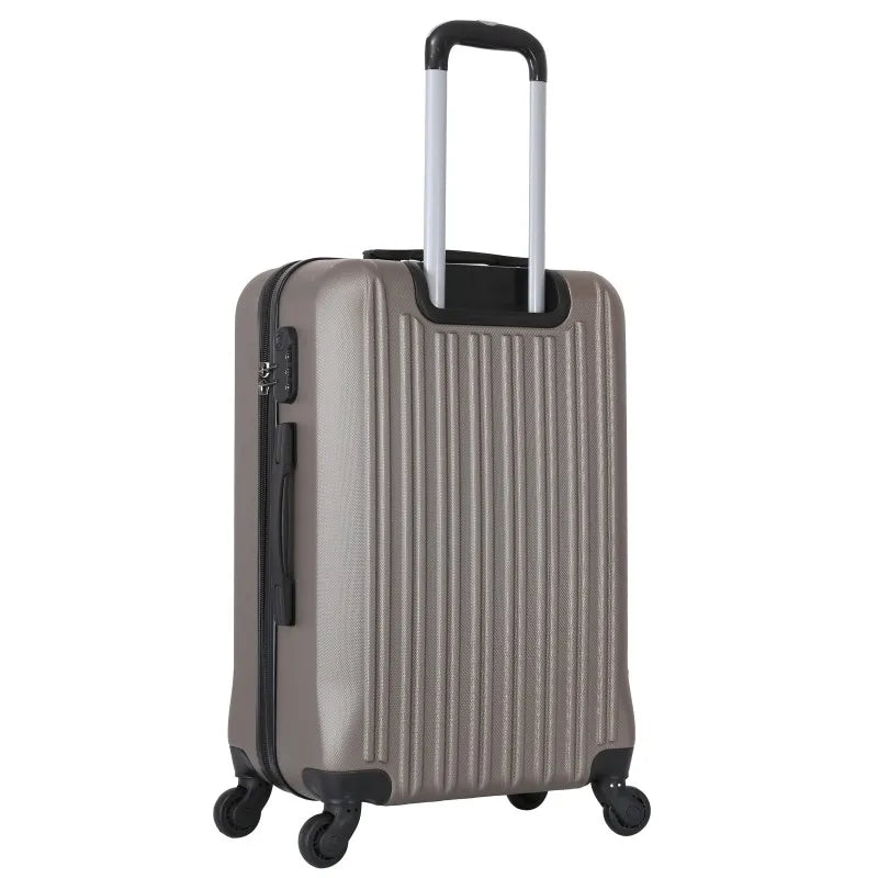 HKM-503059 Spacious 3-Piece ABS Trolley Luggage Set with Smooth-Gliding Wheels