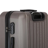 HKM-503059 Spacious 3-Piece ABS Trolley Luggage Set with Smooth-Gliding Wheels