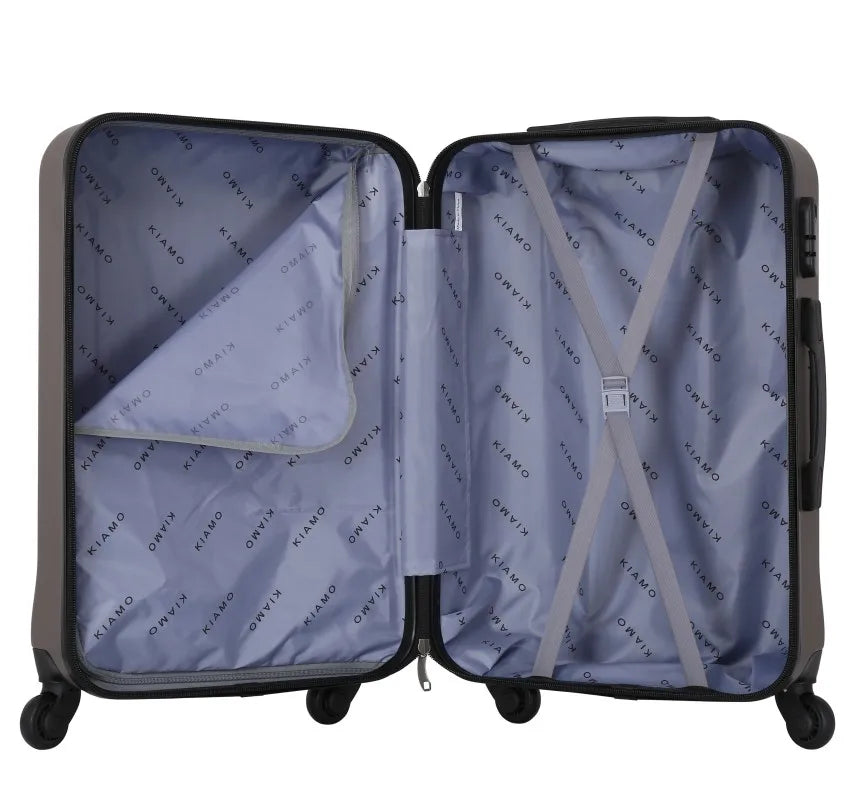 HKM-503059 Spacious 3-Piece ABS Trolley Luggage Set with Smooth-Gliding Wheels