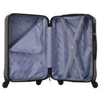 HKM-503059 Spacious 3-Piece ABS Trolley Luggage Set with Smooth-Gliding Wheels