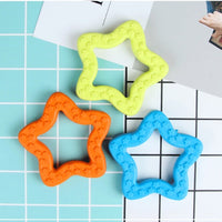 HKM-5030845 Rubber Star Pet Molar Stick for Dogs and Cats - Tooth Grinding Toy