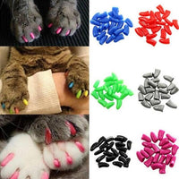 HKM-5033789 Pet Nail Covers - 20 Count, Adjustable Sizes for Dogs 0.5-25 kg