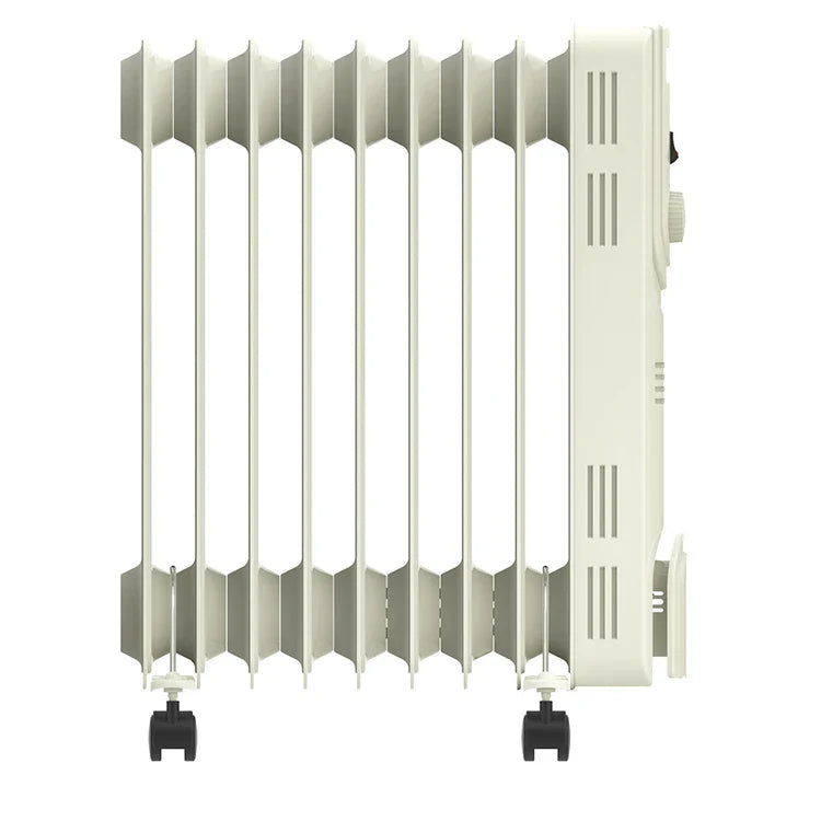 HKM-503443 Electric Oil-Filled Radiator Heater 1500W with Adjustable Thermostat and Safety Features for Home Use