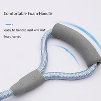 HKM-5035581 Double-Headed Dog Leash for Two Dogs - Nylon Rope with Soft Foam Handle