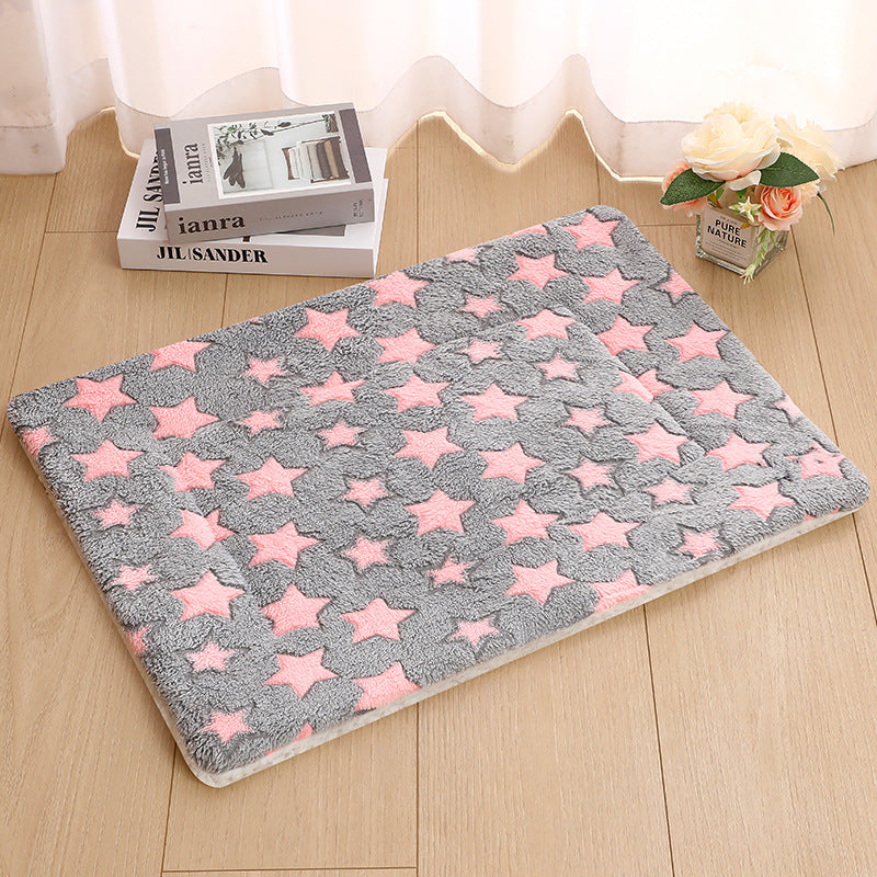 HKM-5037629 Thick Thermal Padded Pet Bed Mat in Various Colors and Patterns for Dogs